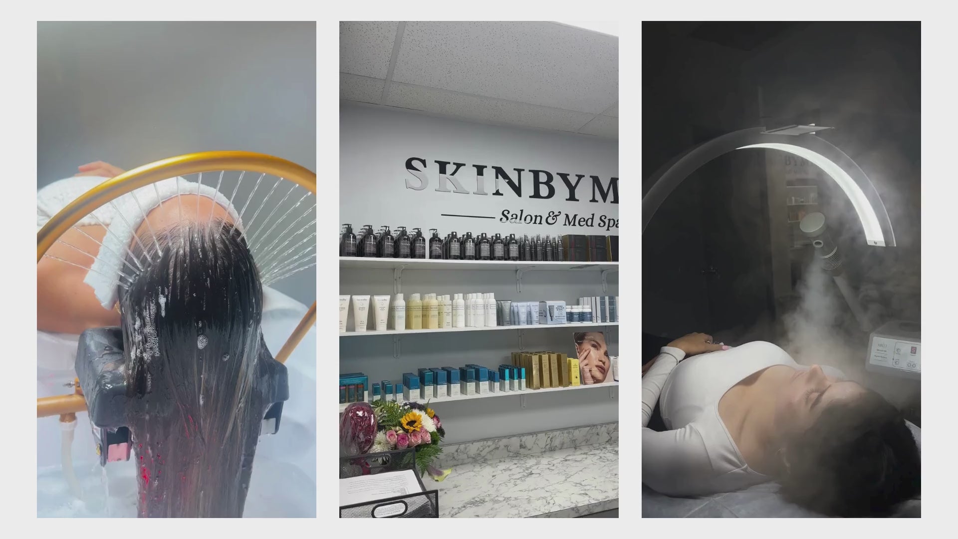 Load video: Professional hair care and salon services offered at SkinByMiso Med Spa and Salon in Dearborn, Michigan